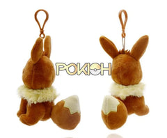 Pokemon Eevee Key Chain Keyring 13Cm Plush Doll Toys Bag Strap Pendant Pokemon Eevee Key Chain Keyring 13Cm Plush Doll Toys Bag Strap Pendant