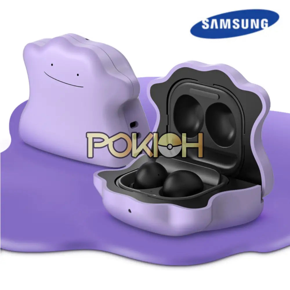 Samsung Pokemon Ditto Metamon Galaxy Buds2 Pro/2/Live/Pro Case Cover + Sticker Samsung Pokemon Ditto Metamon Galaxy Buds2 Pro/2/Live/Pro Case Cover + Sticker
