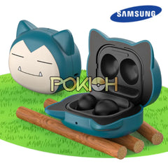 Samsung Pokemon Jammanbo Galaxy Buds2 Pro/2/Live/Pro Snorlax Case Cover + Sticker Samsung Pokemon Jammanbo Galaxy Buds2 Pro/2/Live/Pro Snorlax Case Cover + Sticker