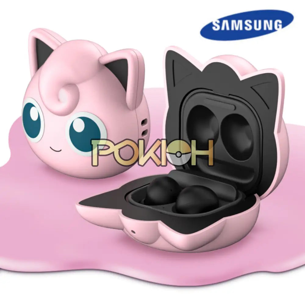 Samsung Pokemon Purin Galaxy Buds2 Pro/2/Live/Pro Jigglypuff Case Cover + Sticker Samsung Pokemon Purin Galaxy Buds2 Pro/2/Live/Pro Jigglypuff Case Cover + Sticker