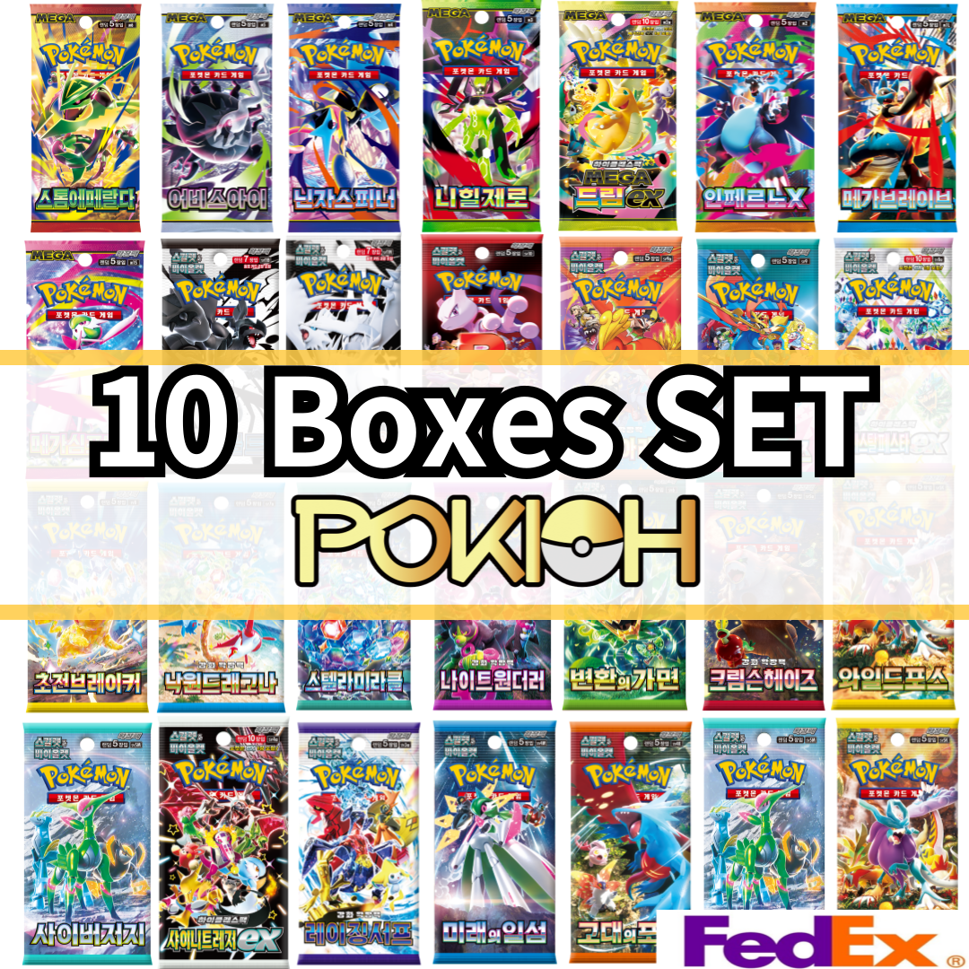 [10 Boxes SET] Pokemon Card Sword&Shield Scarlet&Violet MEGA Booster Box Korean ver.
