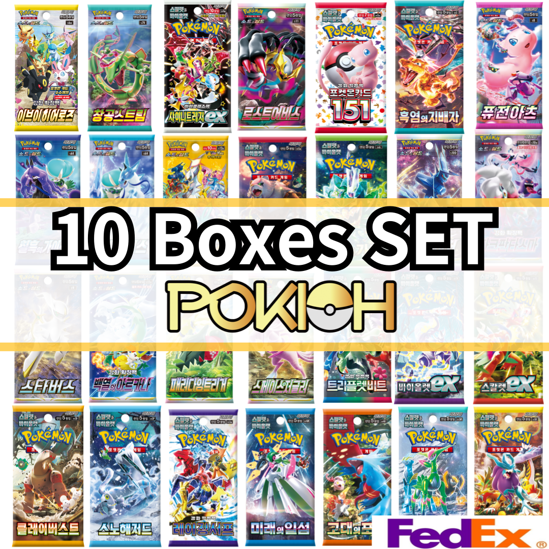 [10 Boxes SET] Pokemon Card Sword&Shield Scarlet&Violet Booster Box Korean ver.