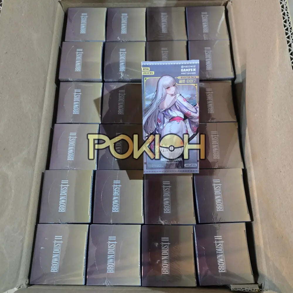 NIKKE Brown Dust 2 Golden Tamago NIVEL ARENA Booster Pack Box BT06 Korean ver.