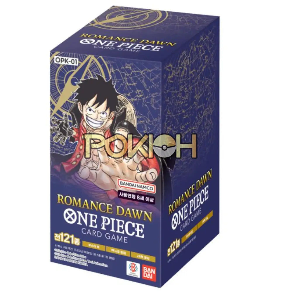 One Piece Card Game Romance Dawn Booster Box Opk-01 Tcg Korean Ver.