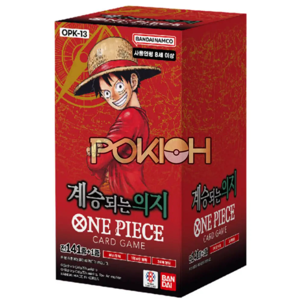 One Piece Carrying On His Will Booster Box OPK-13 Sealed Korean Ver.