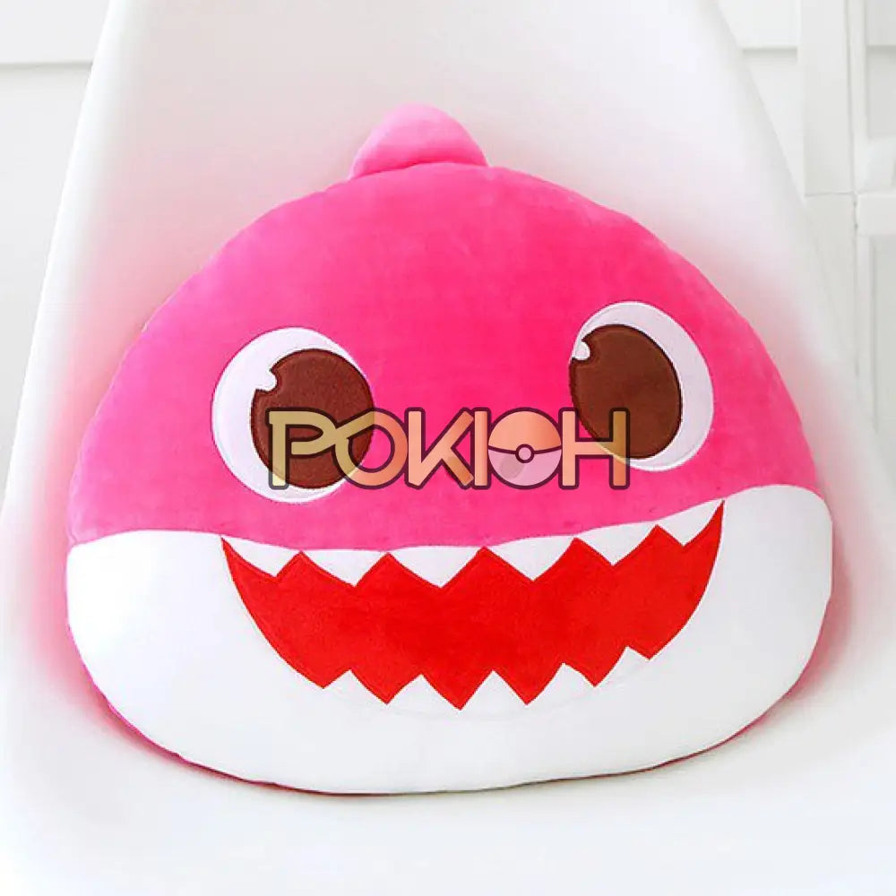 Pinkfong Hogi Wonderstar Face Cushion 40Cm Soft Nap Pillow Back Sofa 4.Mommy Shark