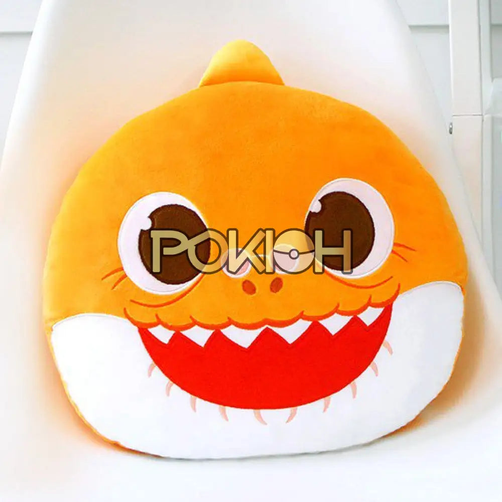 Pinkfong Hogi Wonderstar Face Cushion 40Cm Soft Nap Pillow Back Sofa 5.Grandma Shark