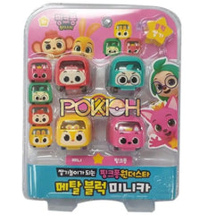 Pinkfong Wonderstar Metal Block Mini Car Set 4P Stacking Game Korea Toy For Kids Baby