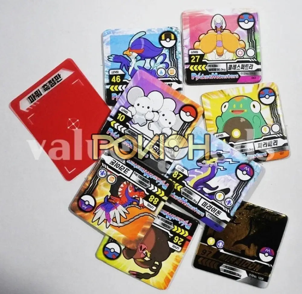 Pokemon Power Gauge Card Slap Game 20Packs 1Box Paper Cards Stickers Korean
