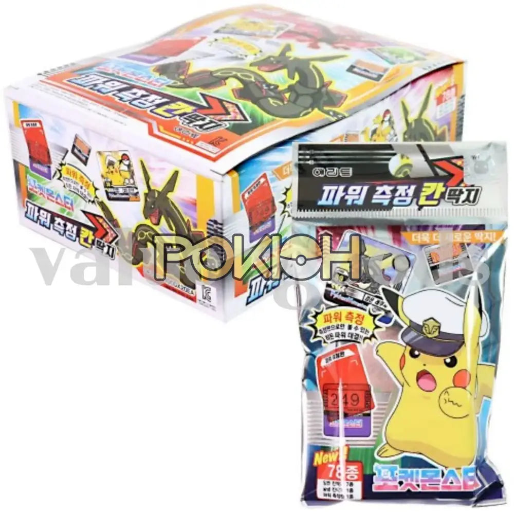 Pokemon Power Gauge Card Slap Game 20Packs 1Box Paper Cards Stickers Korean